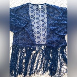 Majestic H&M Fringe Kimono☔️